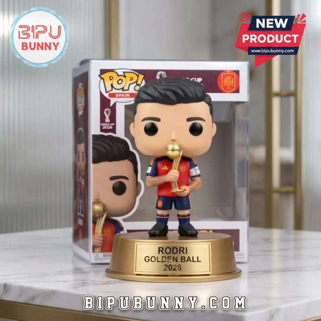 Rodri Spain 2026 World Cup Winner Collectible Figure Rodri Spain 2026 World Cup Winner Collectible Figure