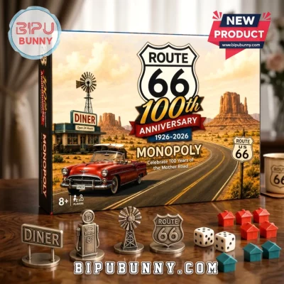 Route 66 100th Anniversary 1926-2026 Monopoly Board Game