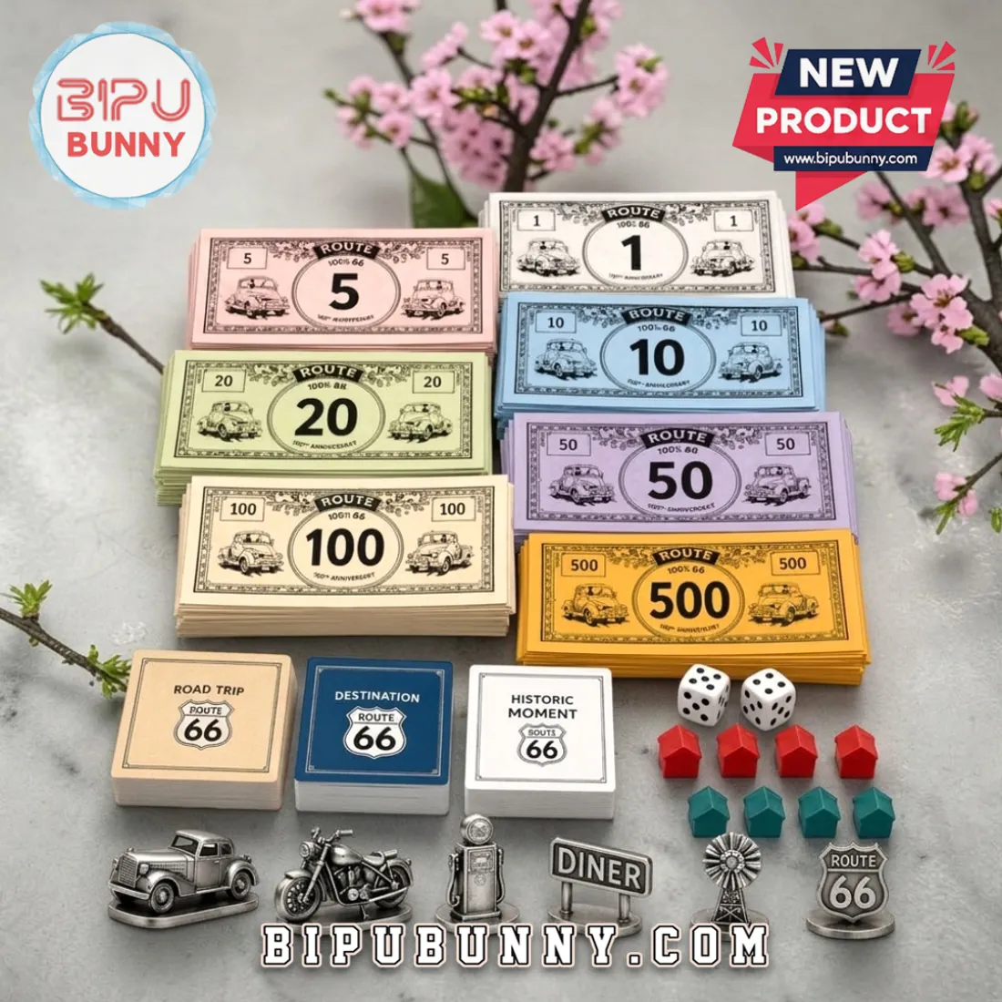 Route 66 100th Anniversary 1926-2026 Monopoly Board Game Route 66 100th Anniversary 1926-2026 Monopoly Board Game