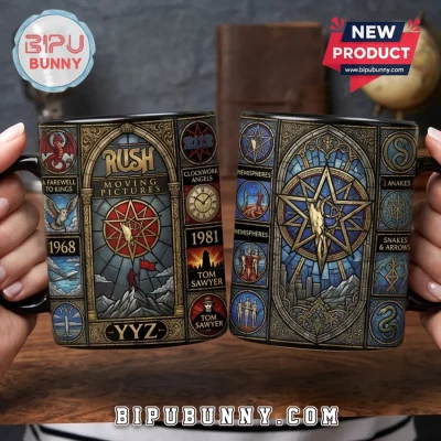 Rush Stained Glass Art Ceramic Mug