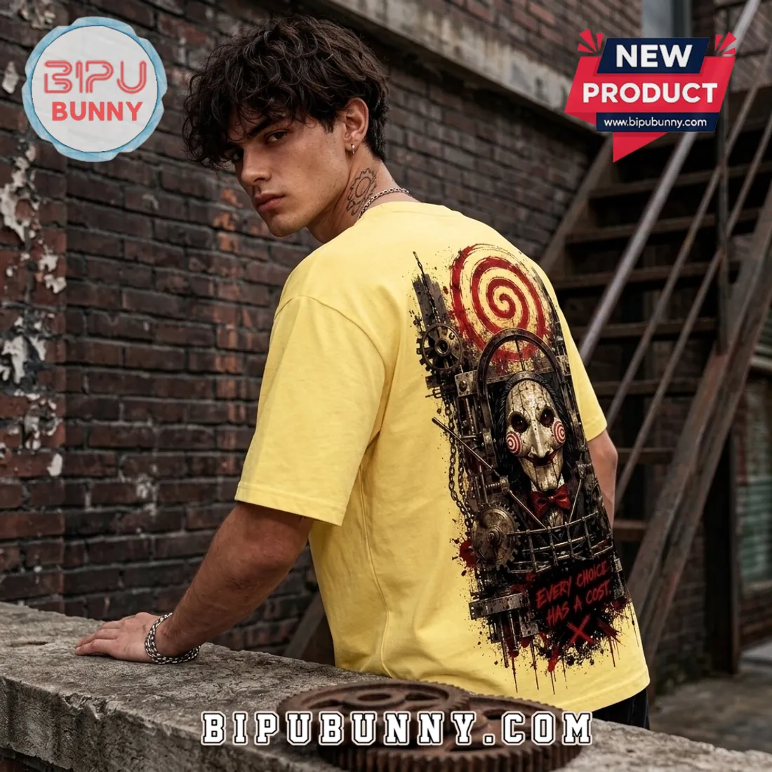 Saw Billy The Puppet Yellow T-Shirt Saw Billy The Puppet Yellow T-Shirt