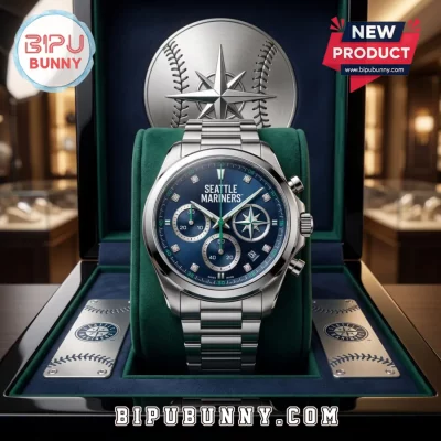 Seattle Mariners Stainless Steel Chronograph Watch