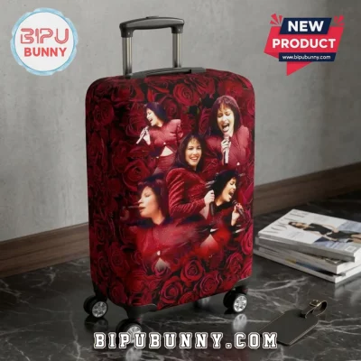 Selena 30th Anniversary Rose Pattern Luggage Cover