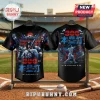Shohei Ohtani 300 home run commemorative baseball jersey in black with Mount Fuji, torii gate, and Japanese text graphics.!