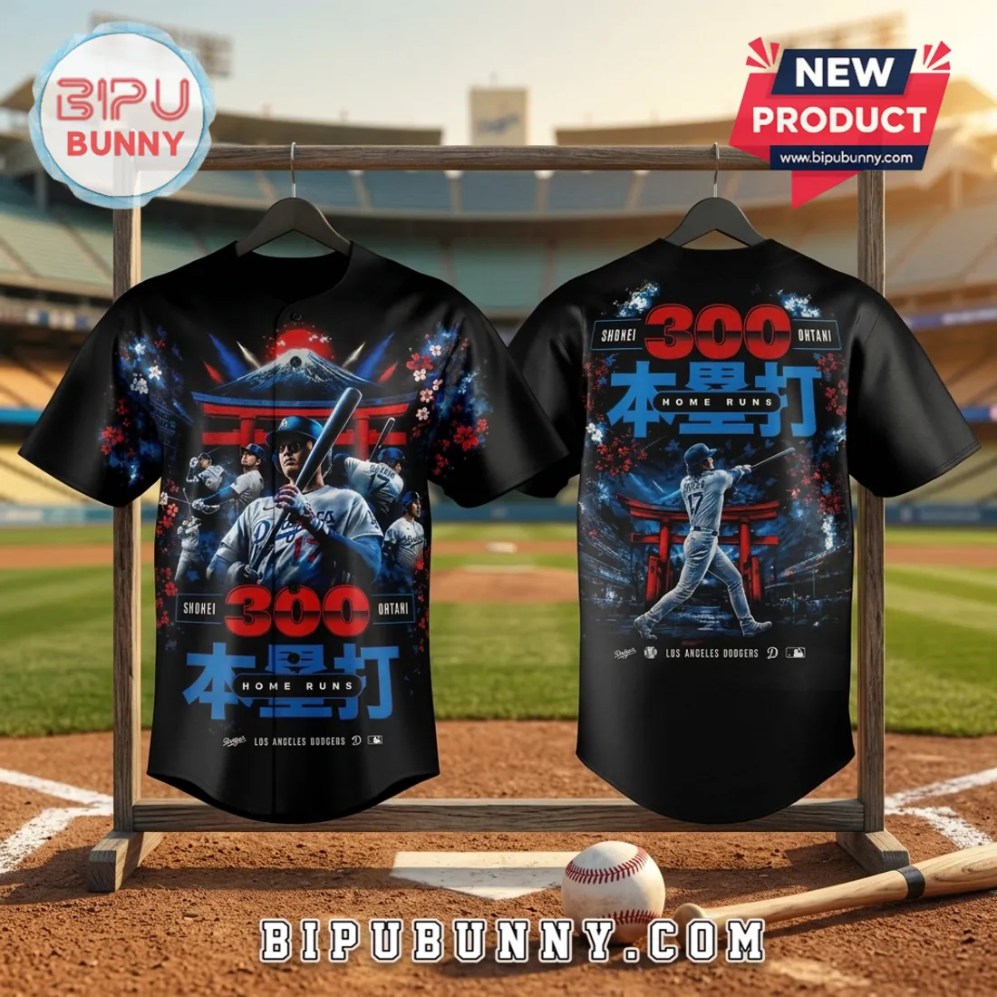Shohei Ohtani Los Angeles Dodgers 300 Home Runs Black Jersey Shohei Ohtani Los Angeles Dodgers 300 Home Runs Black Jersey