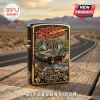 Smokey and the Bandit 50th anniversary Zippo style lighter with gold trim, black Pontiac Trans Am, and semi-truck art.!