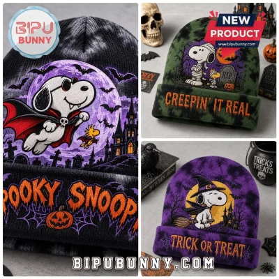 Snoopy Halloween 2026 Beanie Hat Snoopy Halloween 2026 Beanie Hat