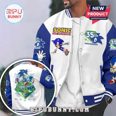 Sonic the Hedgehog 35th Anniversary Baseball Varsity Jacket 2026
