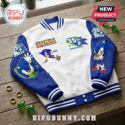 Sonic the Hedgehog 35th Anniversary Baseball Varsity Jacket 2026