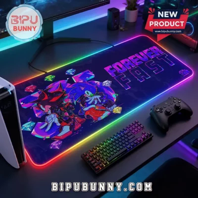 Sonic the Hedgehog 35th Anniversary LED Gaming Desk Mat