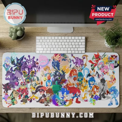 Sonic the Hedgehog 35th Anniversary LED Gaming Desk Mat