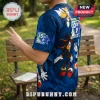Blue Sonic the Hedgehog 35th anniversary t-shirt featuring Shadow and Tails prints on a park background.!
