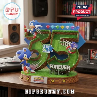 Sonic the Hedgehog 35th Anniversary Sculpted Diorama Plaque