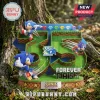 Sonic the Hedgehog 35th anniversary collectible figure featuring 3D number 35, seven Chaos Emeralds, and two Sonic poses.!