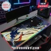 Sonic the Hedgehog LED gaming desk mat featuring a large clock design and character graphics with glowing RGB borders.!