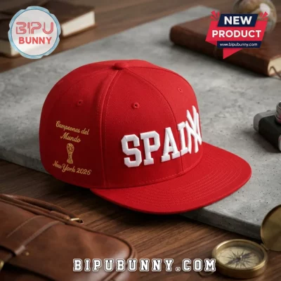 Spain Carlos Alcaraz World Cup 2026 New York Red Snapback Hat