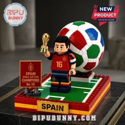 Spain National Football Team 2026 World Cup Champions Brick Set