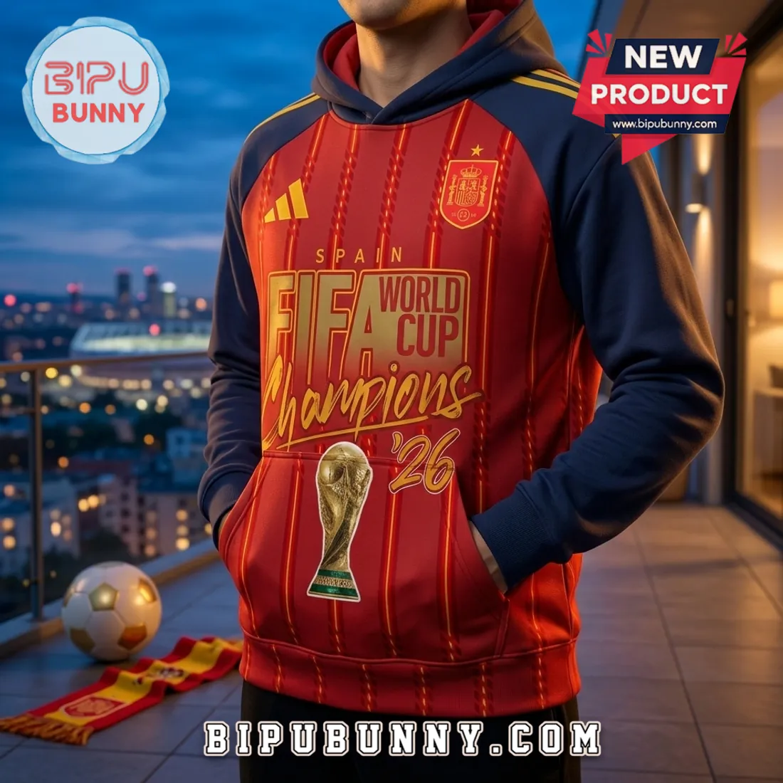 Spain National Football Team 2026 World Cup Champions Hoodie Spain National Football Team 2026 World Cup Champions Hoodie