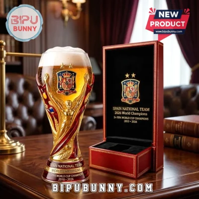 Spain National Team 2010 2026 World Cup Champions Beer Glass