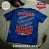 Spain National Team 2026 FIFA Champions Hoodie in blue with red and white text featuring tournament host city names.