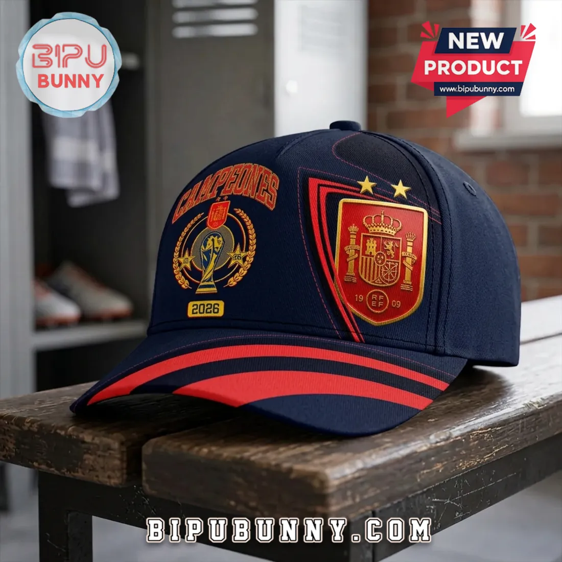 Spain National Team 2026 World Cup Champions Baseball Cap Spain National Team 2026 World Cup Champions Baseball Cap