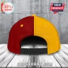 Spain National Team 2026 World Cup Champions cap featuring a two-tone burgundy and yellow design with a black snapback.