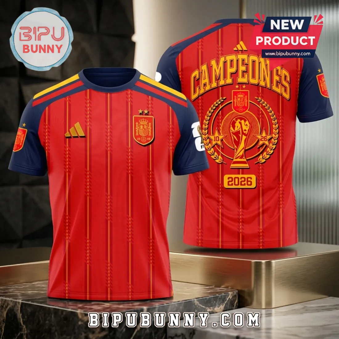 Spain National Team 2026 World Cup Champions Football Jersey Spain National Team 2026 World Cup Champions Football Jersey