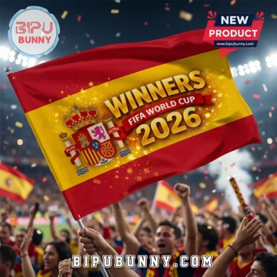 Spain National Team 2026 World Cup Champions House Flag