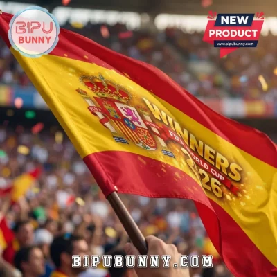 Spain National Team 2026 World Cup Champions House Flag