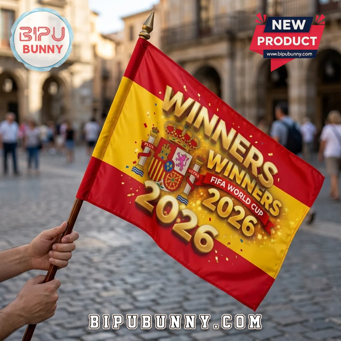Spain National Team 2026 World Cup Champions House Flag Spain National Team 2026 World Cup Champions House Flag