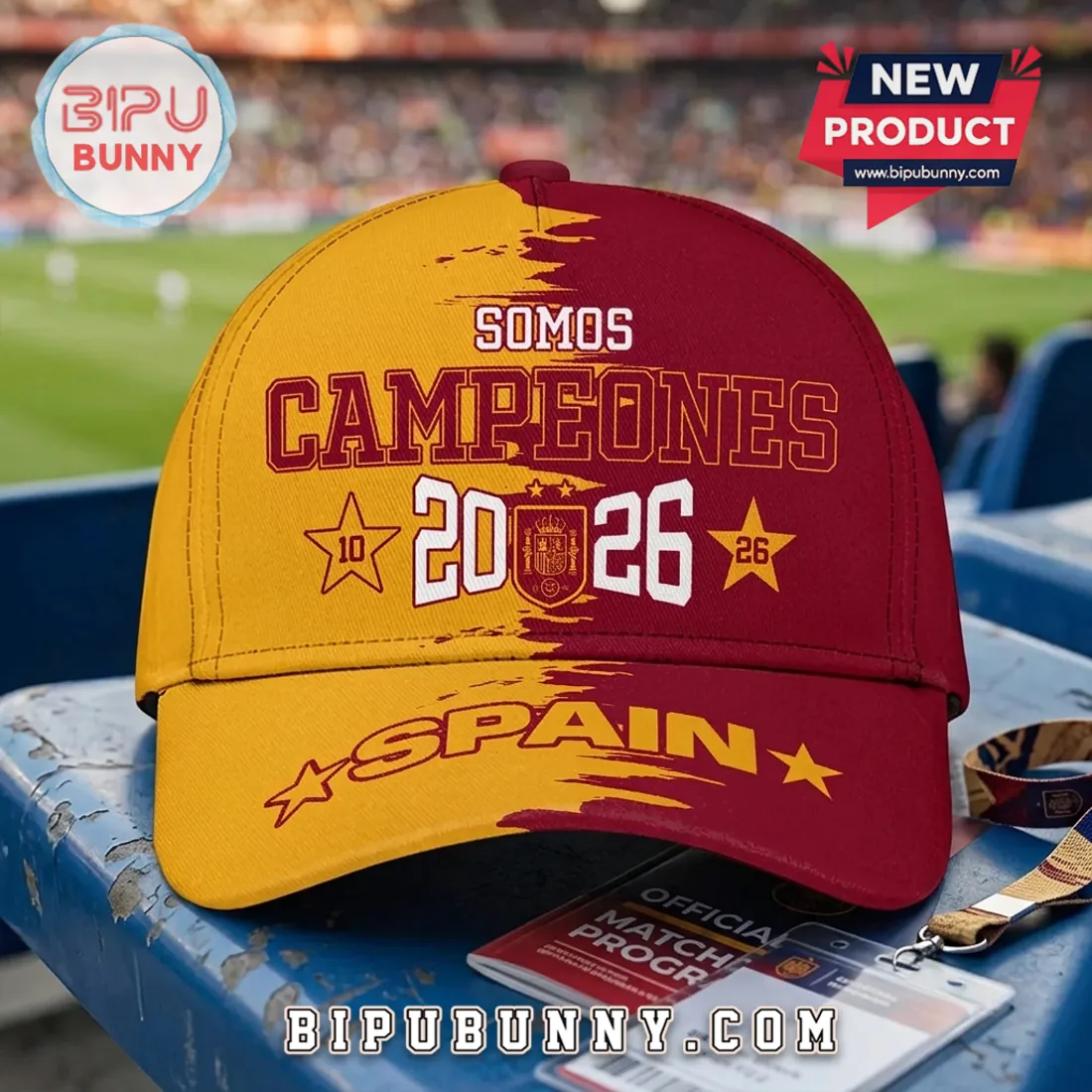 Spain National Team 2026 World Cup Champions Red Yellow Cap Spain National Team 2026 World Cup Champions Red Yellow Cap