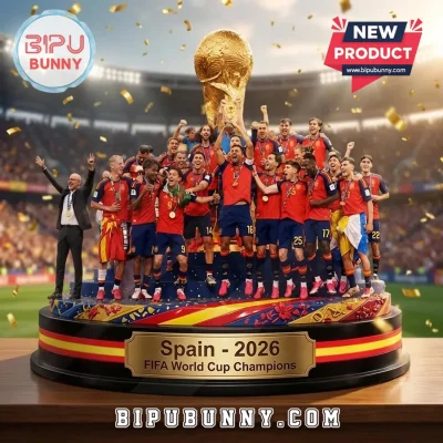 Spain National Team 2026 World Cup Champions Resin Plaque