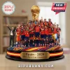 Spain National Team 2026 World Cup Champions resin plaque featuring players celebrating with the golden trophy on a base.