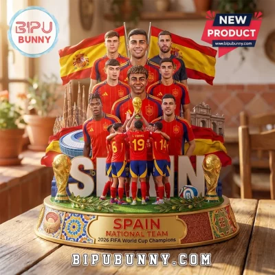 Spain National Team 2026 World Cup Champions Sculpted Resin Plaque