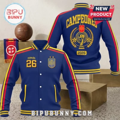 Spain National Team 2026 World Cup Champions Varsity Jacket