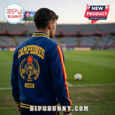 Spain National Team 2026 World Cup Champions Varsity Jacket