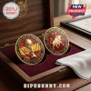 Spain National Team 2026 World Cup Commemorative Coin featuring a golden bull and the trophy inside a wooden display case.