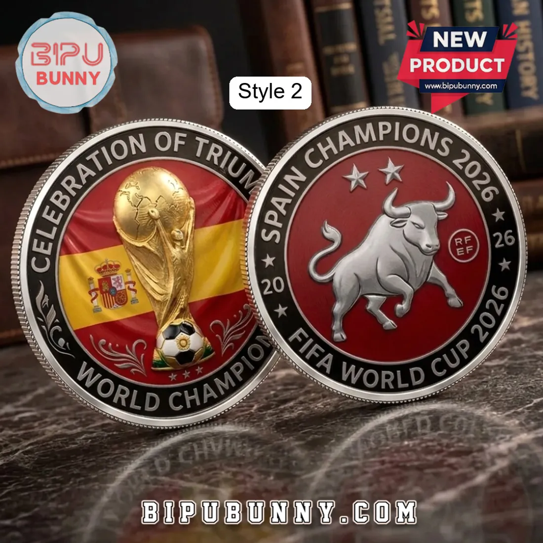 Spain National Team 2026 World Cup Commemorative Coin Spain National Team 2026 World Cup Commemorative Coin