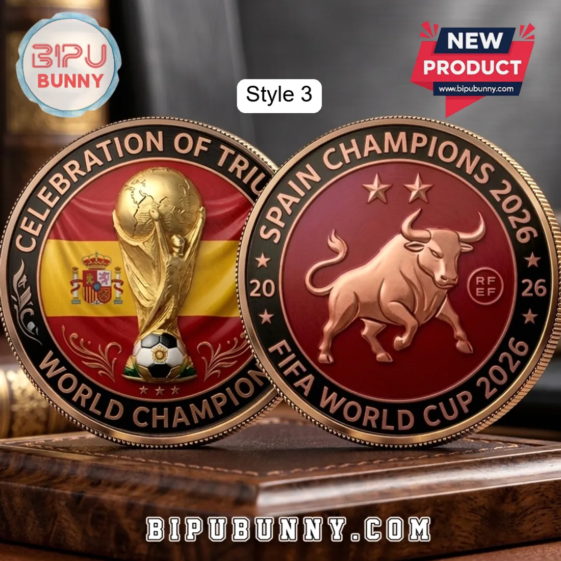 Spain National Team 2026 World Cup Commemorative Coin Spain National Team 2026 World Cup Commemorative Coin