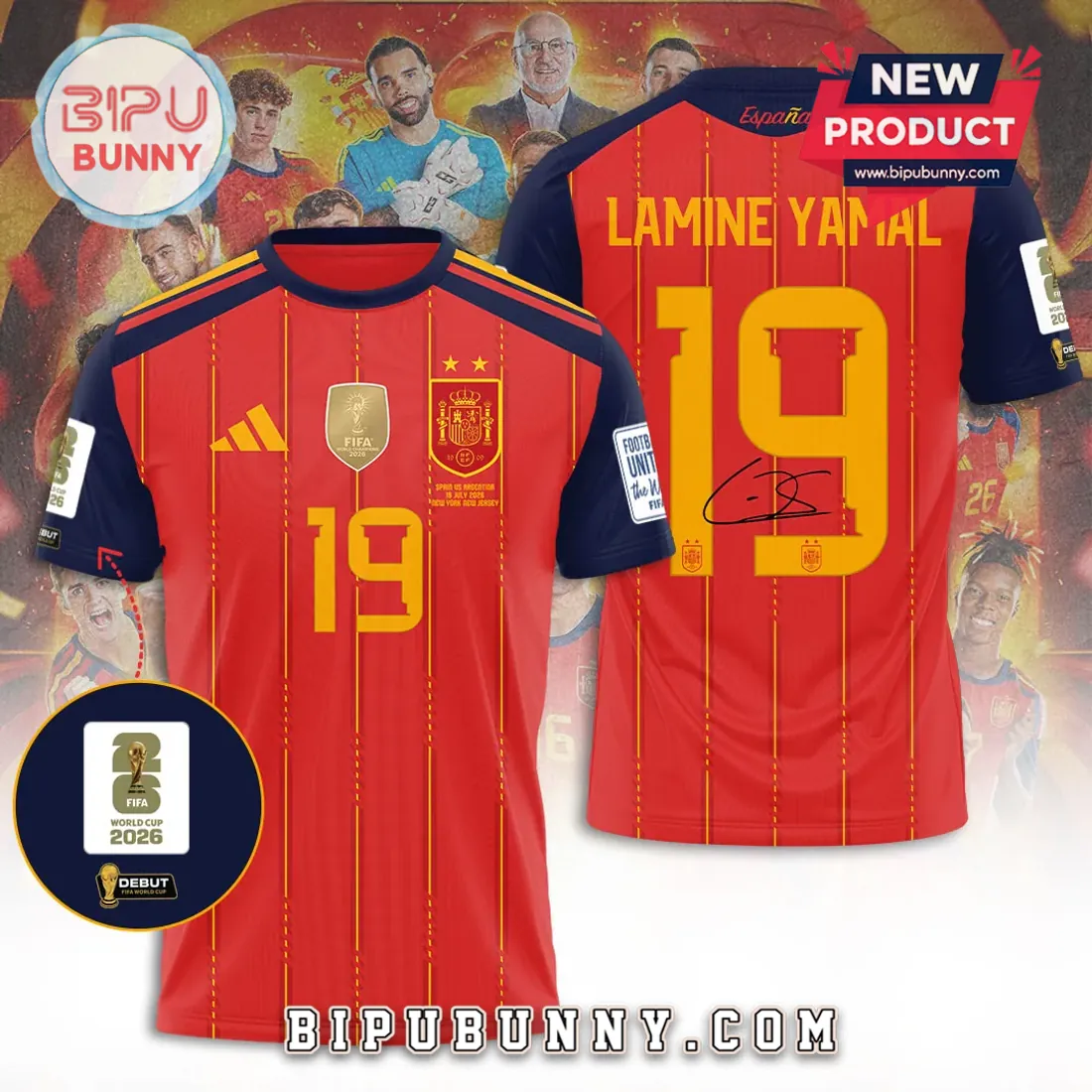 Spain National Team Lamine Yamal 2026 World Cup Hoodie Spain National Team Lamine Yamal 2026 World Cup Hoodie
