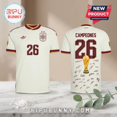 Spain National Team World Cup Champions 2026 Football Jersey
