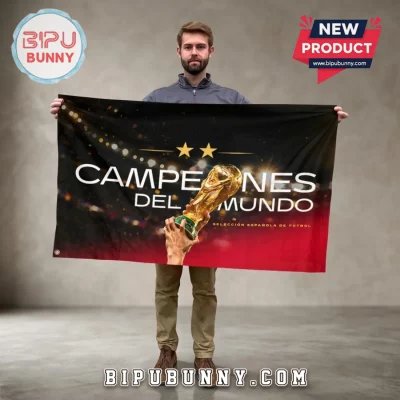 Spain National Team World Cup Champions House Flag