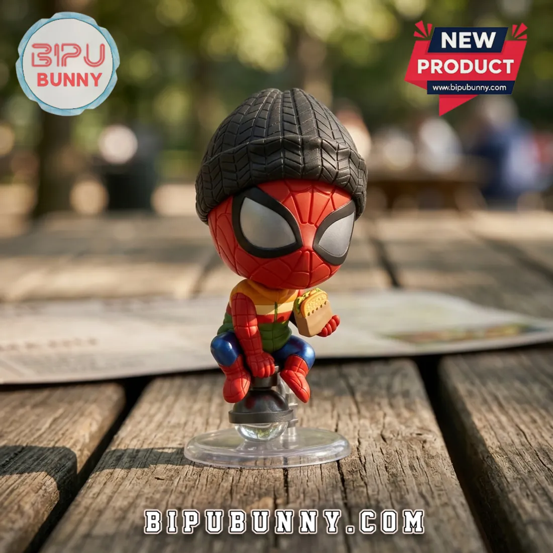 Spider-Man Brand New Day Beanie Sandwich Bobblehead Spider-Man Brand New Day Beanie Sandwich Bobblehead
