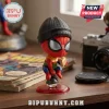 Spider-Man Brand New Day Beanie Sandwich Bobblehead featuring the hero wearing a black beanie and holding a sandwich.