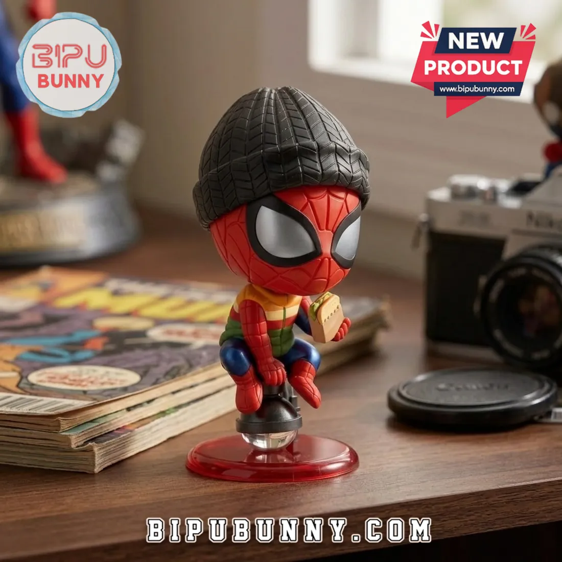Spider-Man Brand New Day Beanie Sandwich Bobblehead Spider-Man Brand New Day Beanie Sandwich Bobblehead