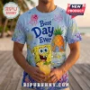 SpongeBob SquarePants Bikini Bottom T-Shirt featuring a pineapple house, a pink jellyfish, and text saying Best Day Ever.