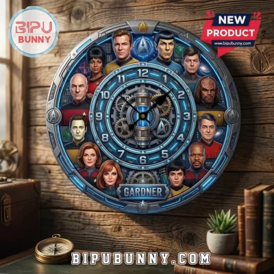 Star Trek Characters Decorative Acrylic Wall Clock