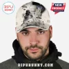 Star Wars 50th anniversary baseball cap with Darth Vader, Princess Leia, Grogu, and Death Star graphics on off-white fabric.!