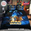 Star Wars A New Hope 50th anniversary bedding set with Darth Vader, Luke Skywalker, Han Solo, and Leia graphics.!