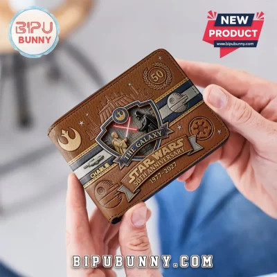 Star Wars 50th Anniversary Embossed Leather Wallet